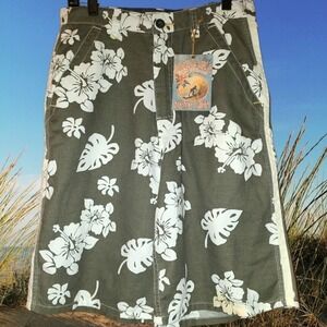 Arizona Jean Company Men's Floral Print Shorts Size 31 Aloha Tropical